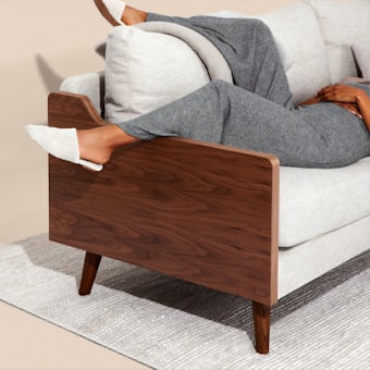 Walnut lounge chair